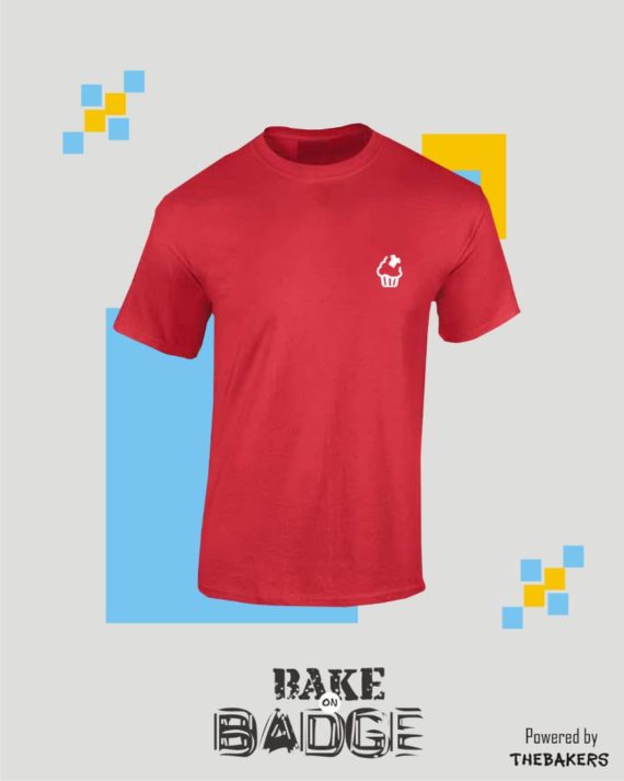Bake on Badge Tshirt [RED]